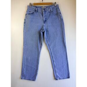 VTG Riders by Lee 12P Relaxed Fit Mom Jeans High Rise Light Wash Petite 31